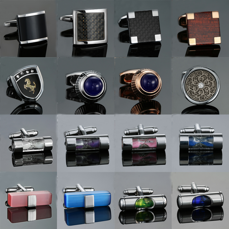 Cufflinks Men Stainless Steel Luxury - Novelty Luxury high quality stainless steel