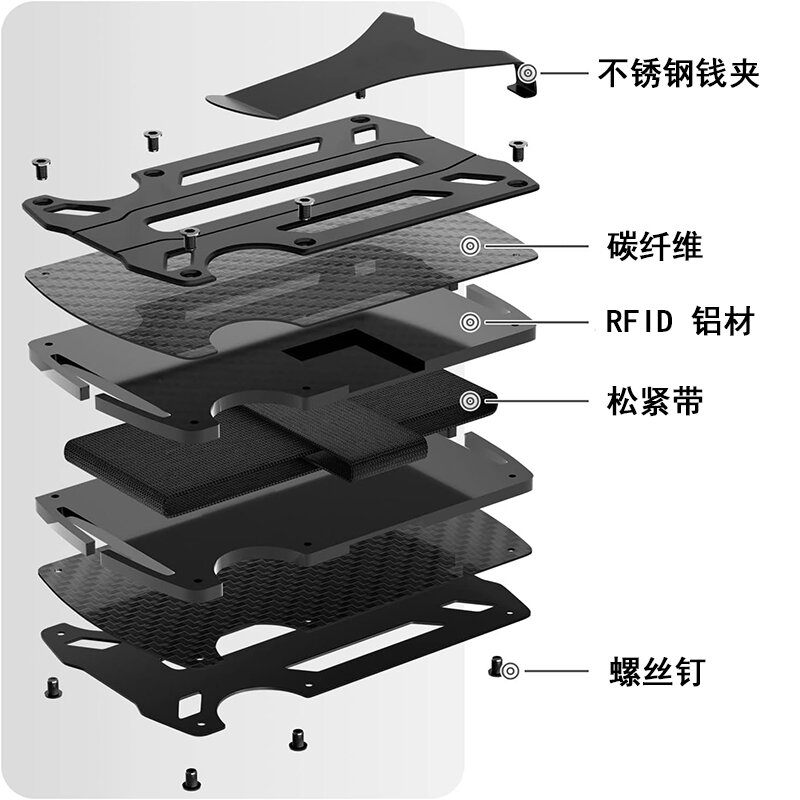 Metal Wallet Air Tag for Men M - огляд і ціна Money Clip Minimalist Rfid Blocking