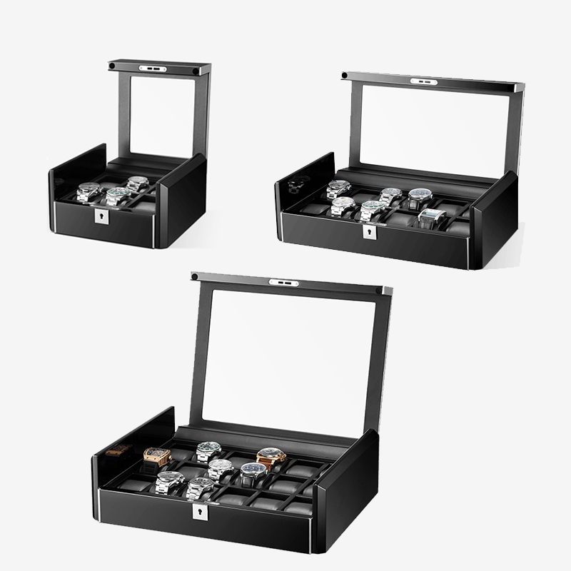 Embers Handmade Black Fashion  - огляд і ціна Watch Display Storage Box Carbon Fiber