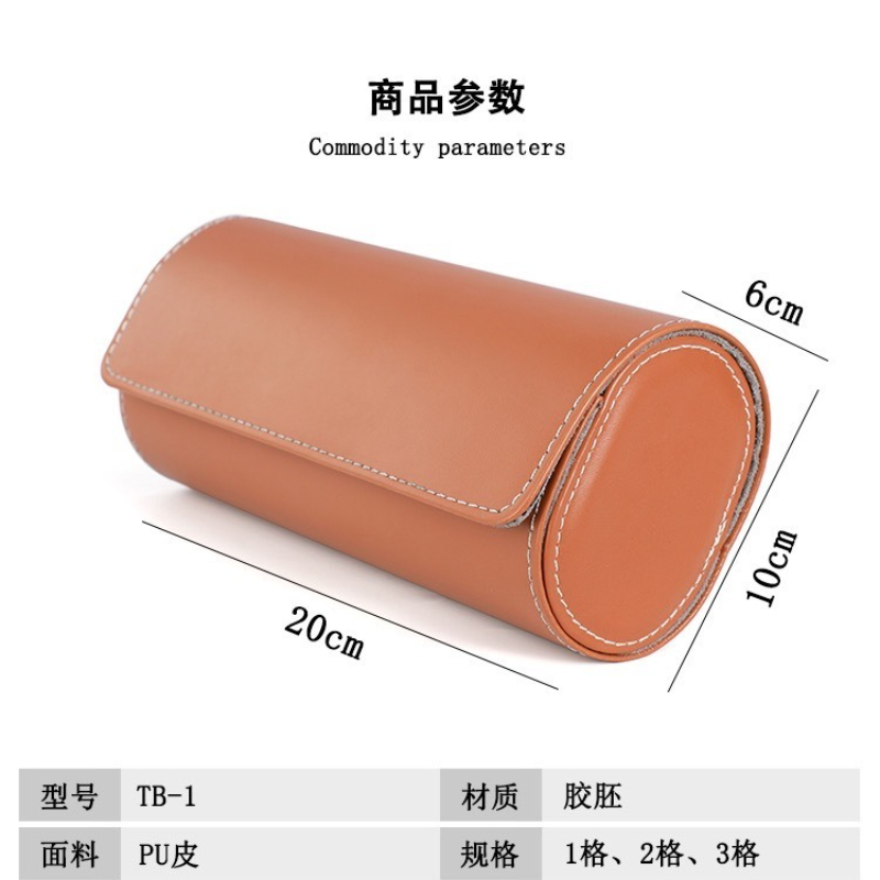Portable Leather Watch Case Ro - огляд і ціна Watch Travel Roll Case 3 Slots Leather