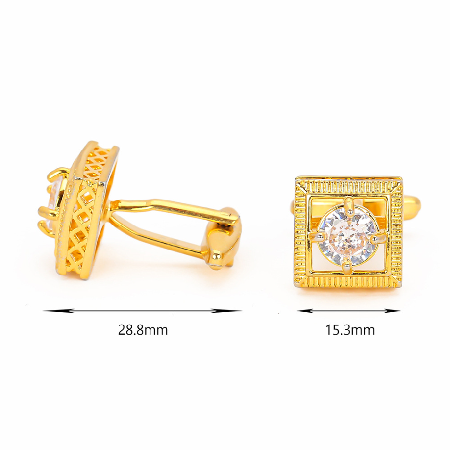 High Quality Gold-Tone Cufflin - огляд і ціна Cufflinks Men Stainless Steel Luxury