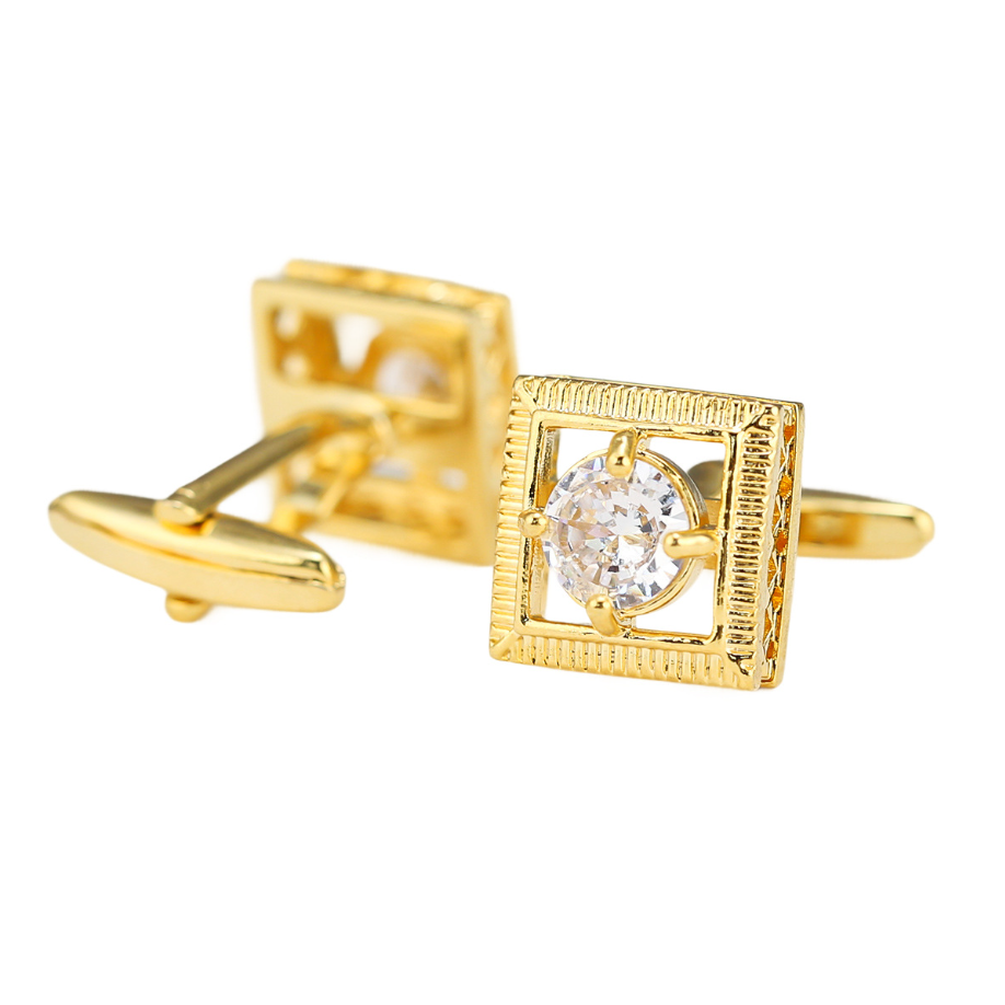 High Quality Gold-Tone Cufflin - огляд і ціна Cufflinks Men Stainless Steel Luxury