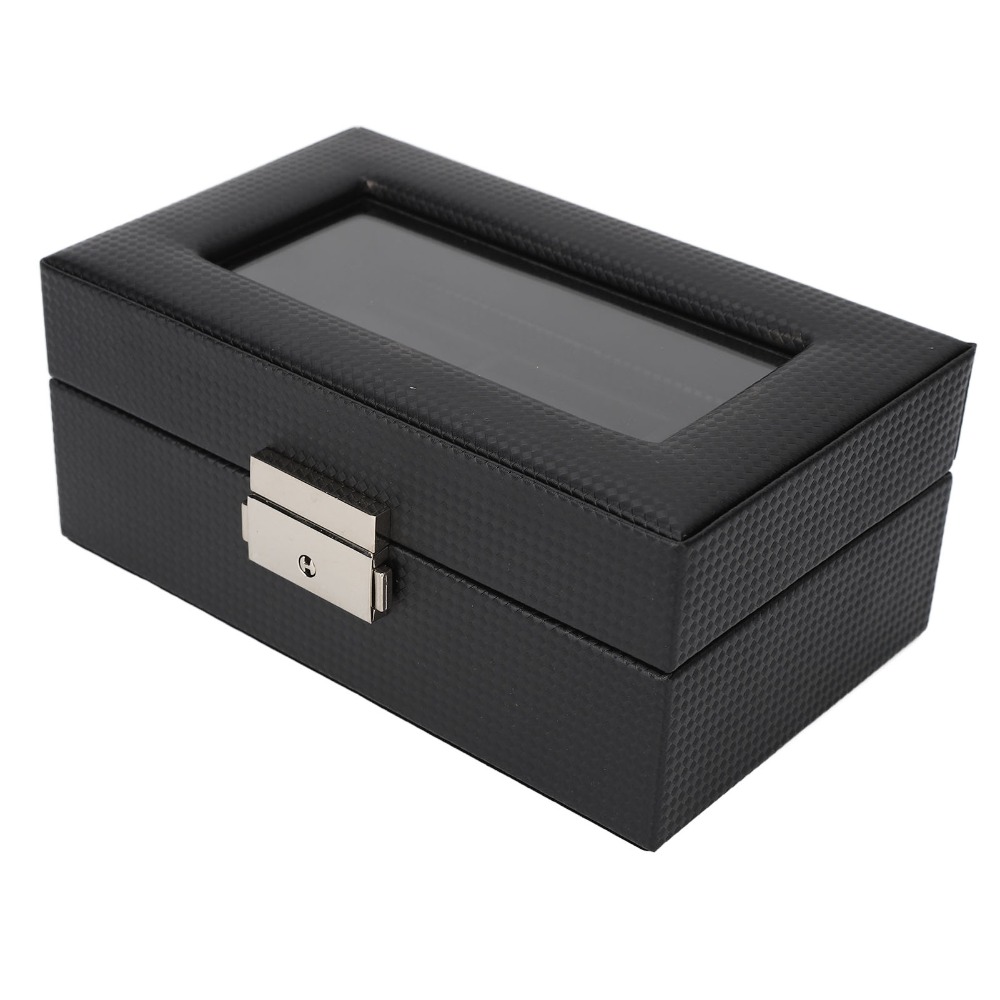 Protective Carbon Fiber Watch  - огляд і ціна Watch Display Storage Box Carbon Fiber