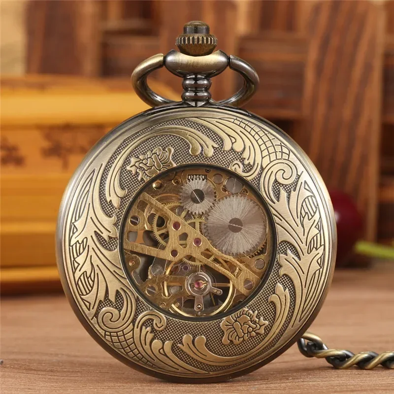Vintage Octopus Design Men Wom - огляд і ціна Pocket Watch Mechanical Skeleton Vintage