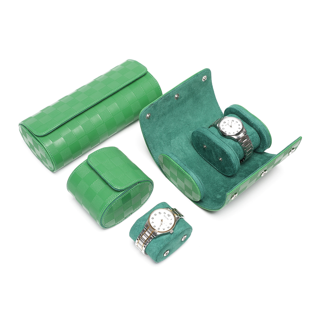 Luxury Leather Watch Roll Gift - огляд і ціна Watch Travel Roll Case 3 Slots Leather