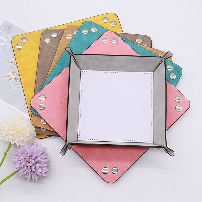 10 Pack Sublimation Blanks Val - огляд і ціна Valet Tray Nightstand Organizer Leather