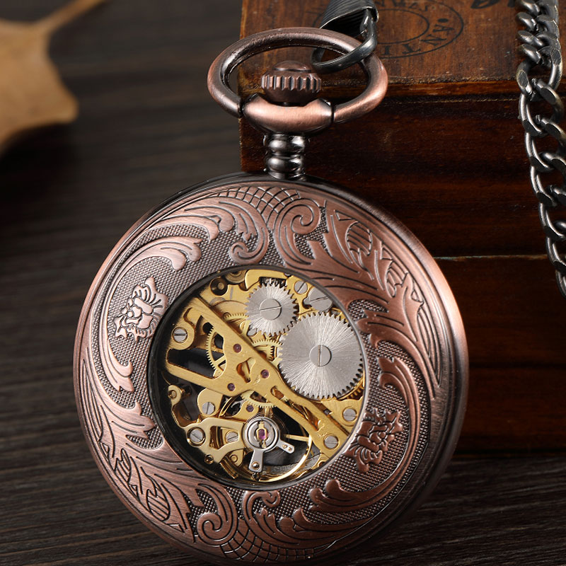 Vintage Fantasy Pegasus Horse  - огляд і ціна Pocket Watch Mechanical Skeleton Vintage