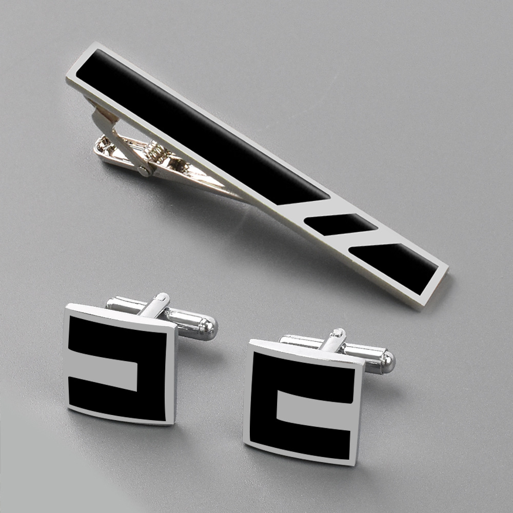 A Set New Copper Men's Busines - огляд і ціна Tie Clip Bar Set Stainless Steel