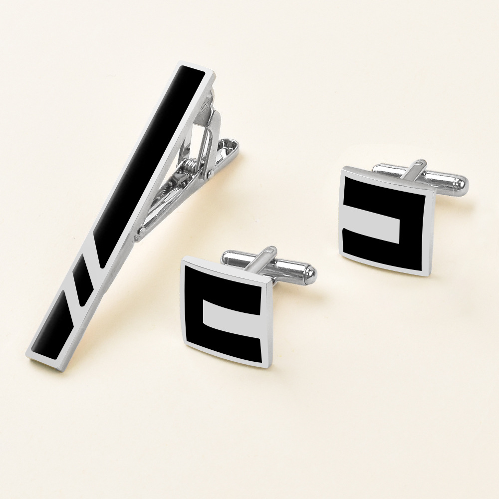 A Set New Copper Men's Busines - огляд і ціна Tie Clip Bar Set Stainless Steel