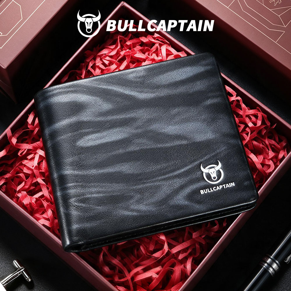 BULLCAPTAIN Slim Leather Walle - огляд і ціна Money Clip Minimalist Rfid Blocking