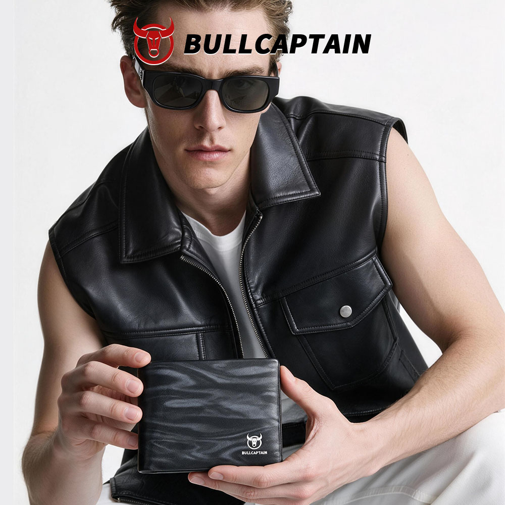 BULLCAPTAIN Slim Leather Walle - огляд і ціна Money Clip Minimalist Rfid Blocking