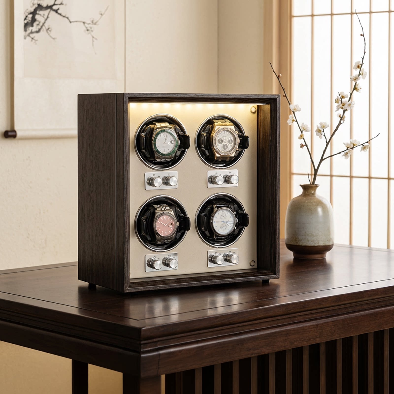 Virtorix 4 Slots Watch Winder  - огляд і ціна Watch Winder 4 Watches Automatic Silent