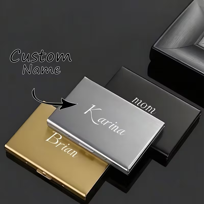 1Pc Customizable Name Engraved - огляд і ціна Money Clip Minimalist Rfid Blocking