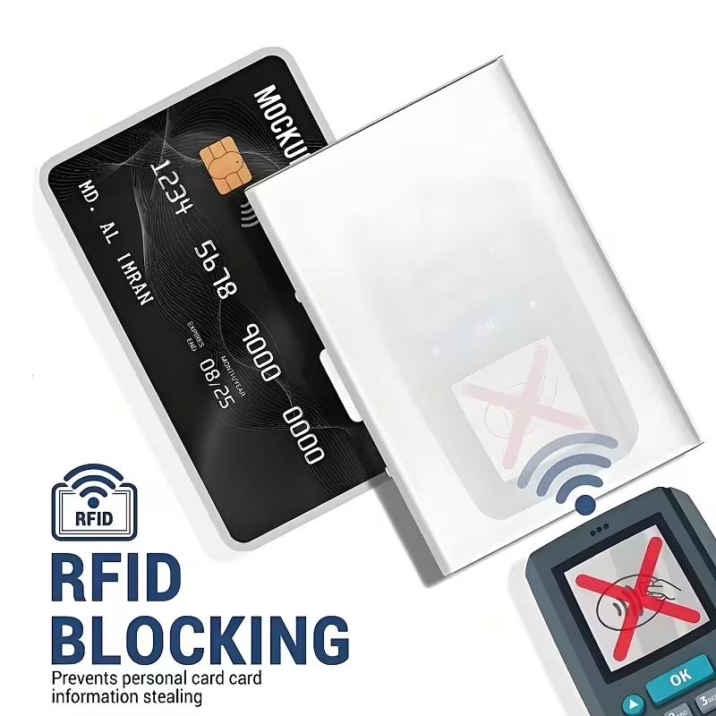 1Pc Customizable Name Engraved - огляд і ціна Money Clip Minimalist Rfid Blocking