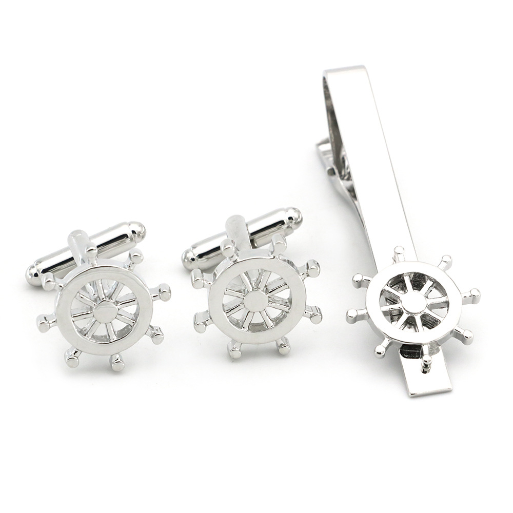 High Quality Cuff Tie Clip Set - огляд і ціна Tie Clip Bar Set Stainless Steel