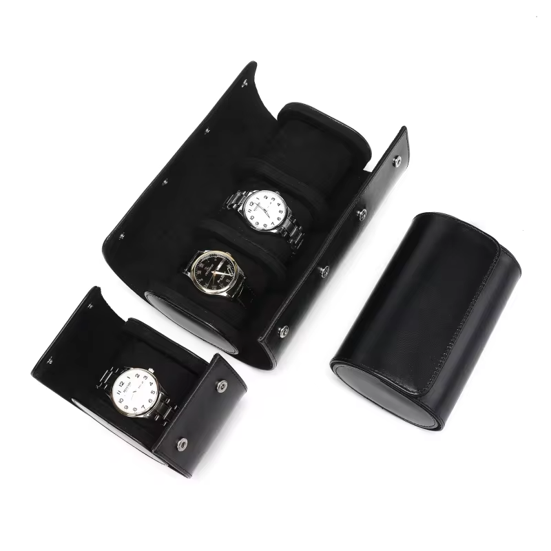 Embers Leather Watch Roll 1 2  - огляд і ціна Watch Travel Roll Case 3 Slots Leather
