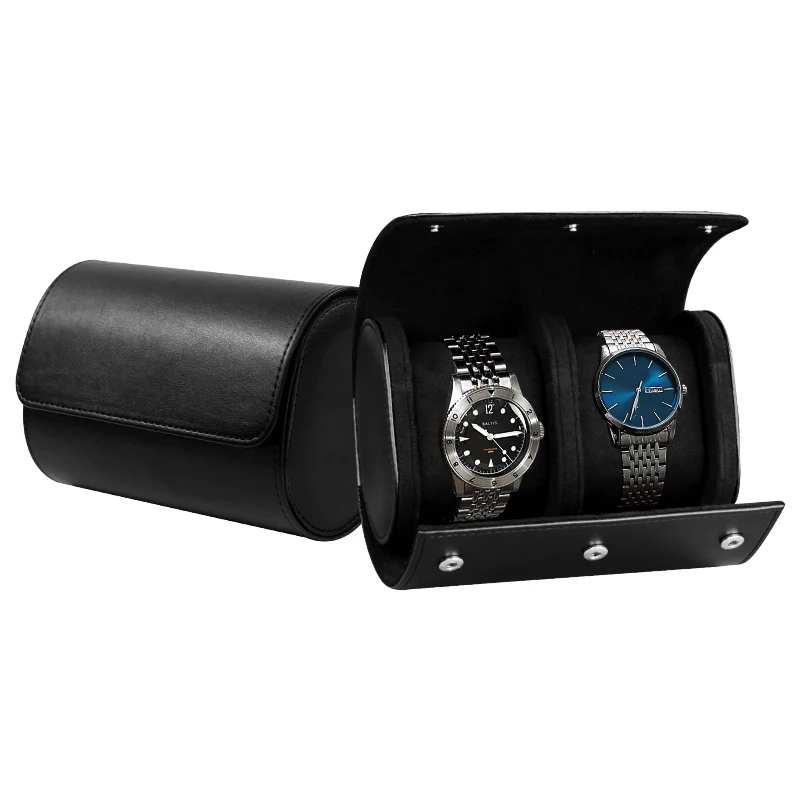 Embers Leather Watch Roll 1 2  - огляд і ціна Watch Travel Roll Case 3 Slots Leather