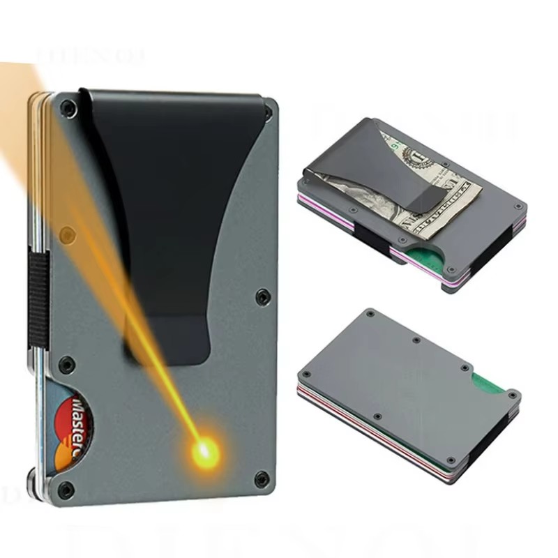 Custom Name Men Wallet Front P - огляд і ціна Money Clip Minimalist Rfid Blocking