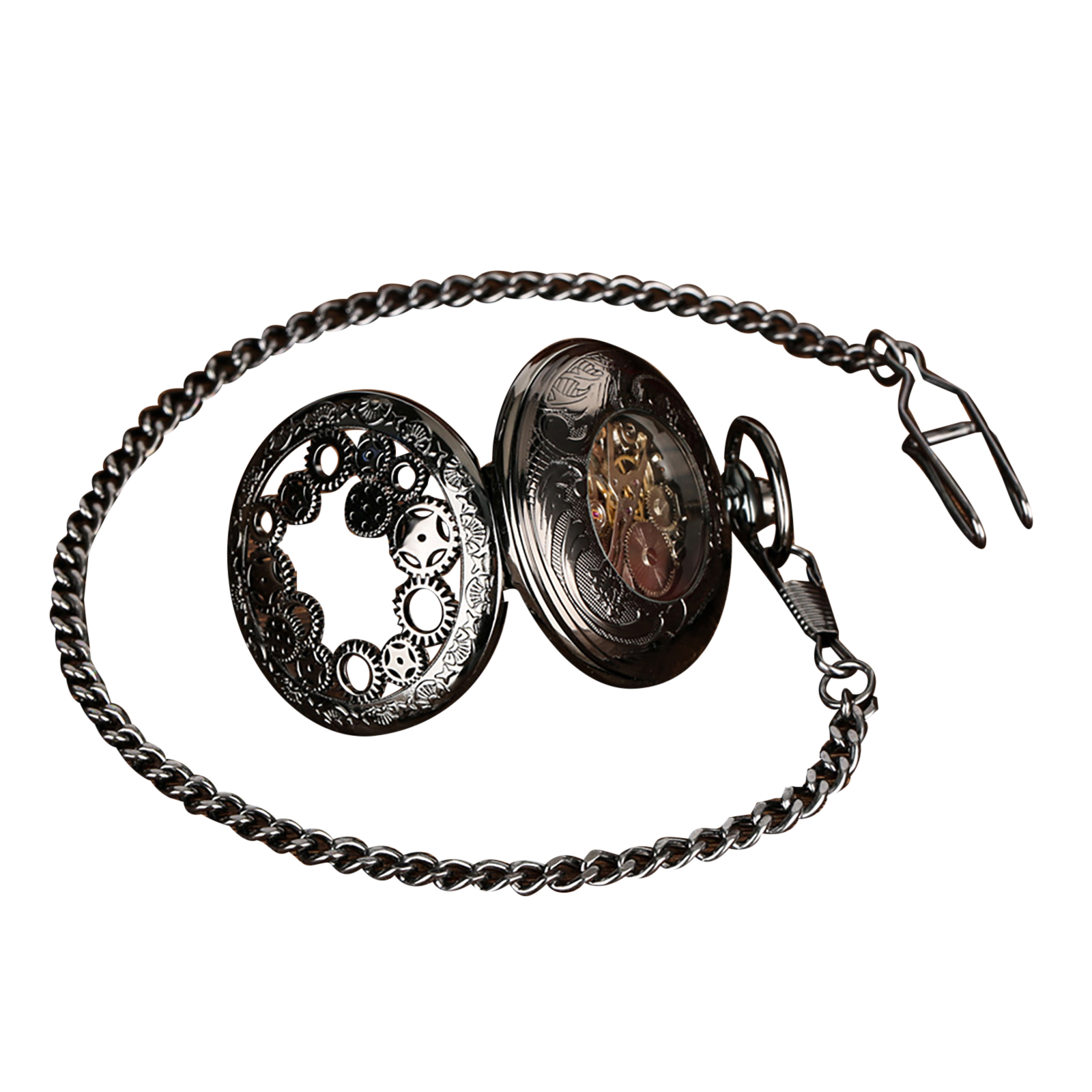 Vintage Hand-Wind Skeleton Poc - огляд і ціна Pocket Watch Mechanical Skeleton Vintage