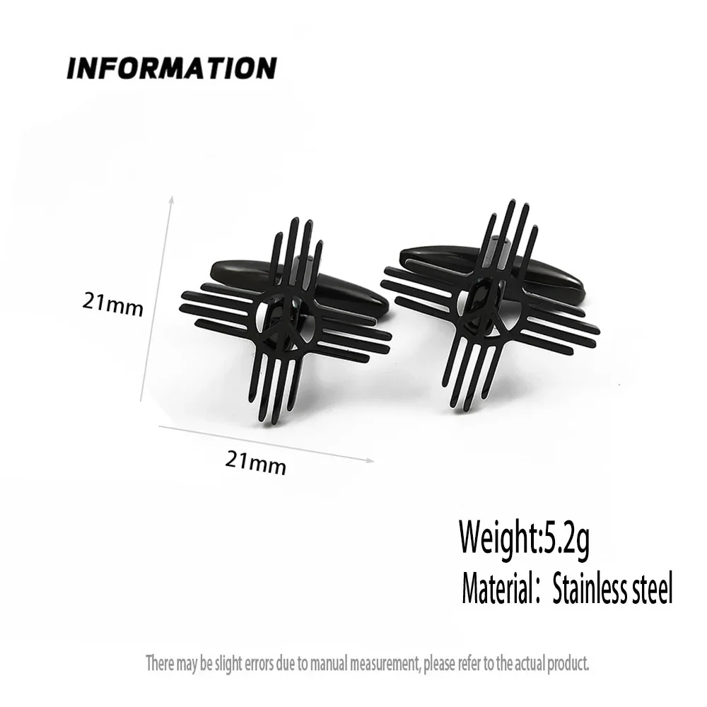 New Fashion Striped Cufflinks  - огляд і ціна Cufflinks Men Stainless Steel Luxury