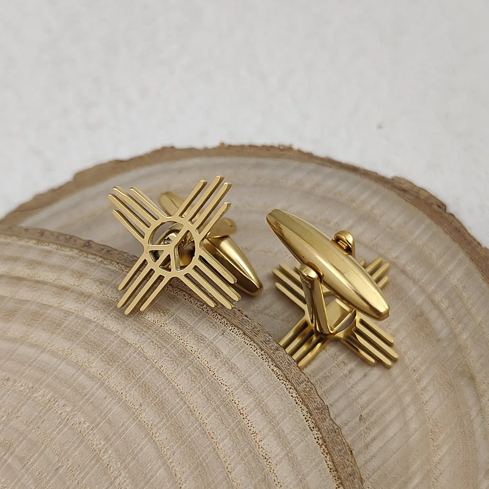 New Fashion Striped Cufflinks  - огляд і ціна Cufflinks Men Stainless Steel Luxury