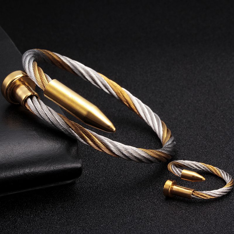 Luxury Braided Open Cuff Men W - огляд і ціна Cufflinks Men Stainless Steel Luxury