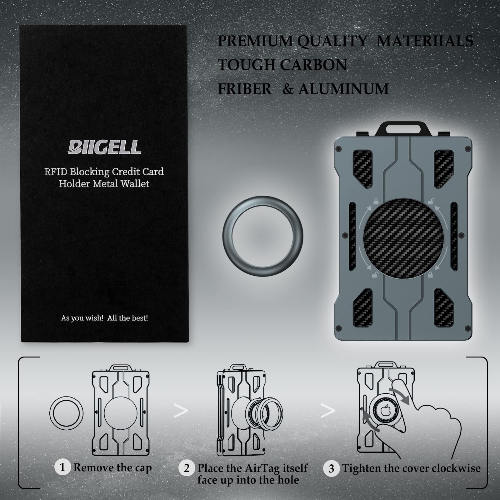 Air Tag Wallet for Men, Minima - огляд і ціна Money Clip Minimalist Rfid Blocking