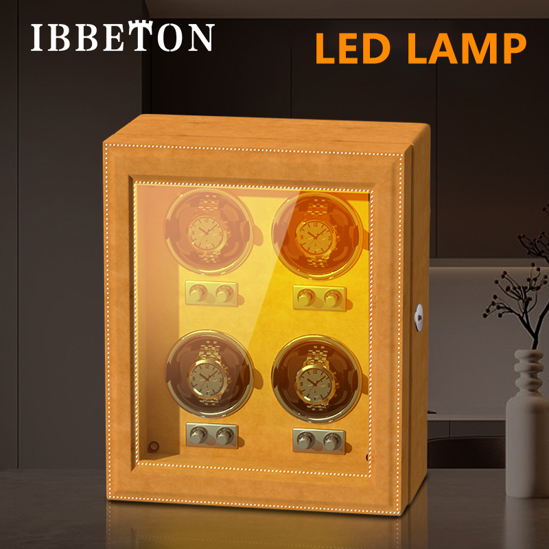 The Luxury PU Leather Watch Is - огляд і ціна Watch Winder 4 Watches Automatic Silent