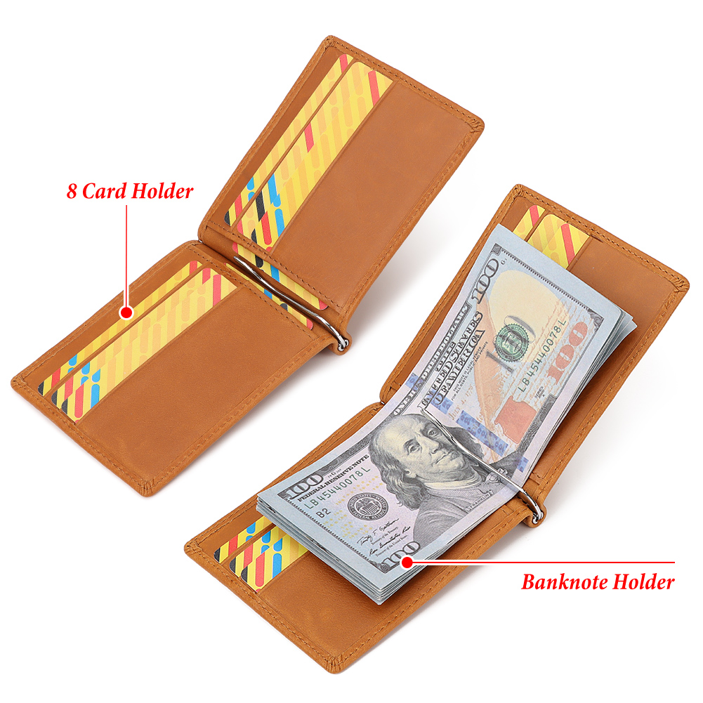 Mens Slim Wallet with Money Cl - огляд і ціна Money Clip Minimalist Rfid Blocking