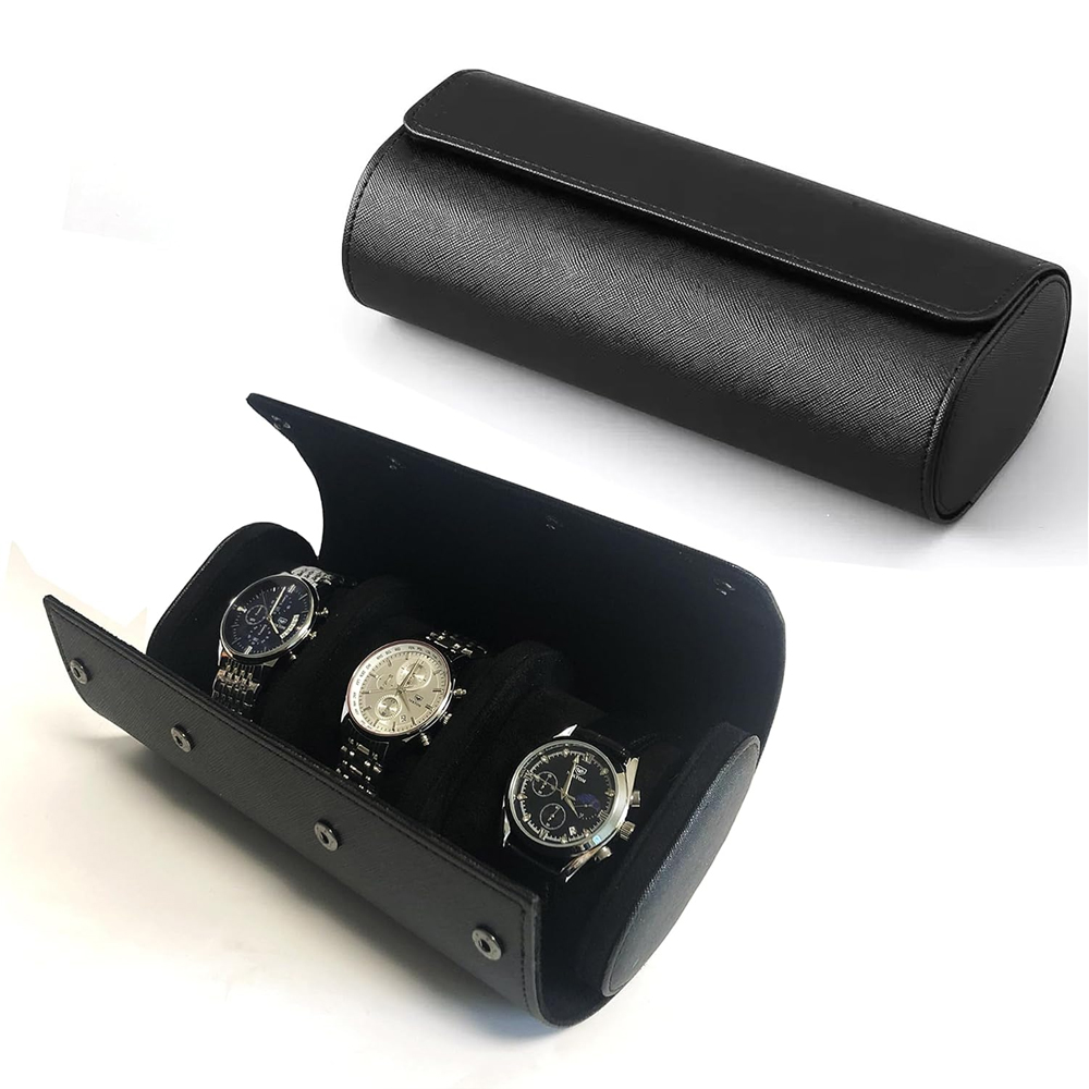 Leather Watch Roll 1 2 3 Slots - огляд і ціна Watch Travel Roll Case 3 Slots Leather