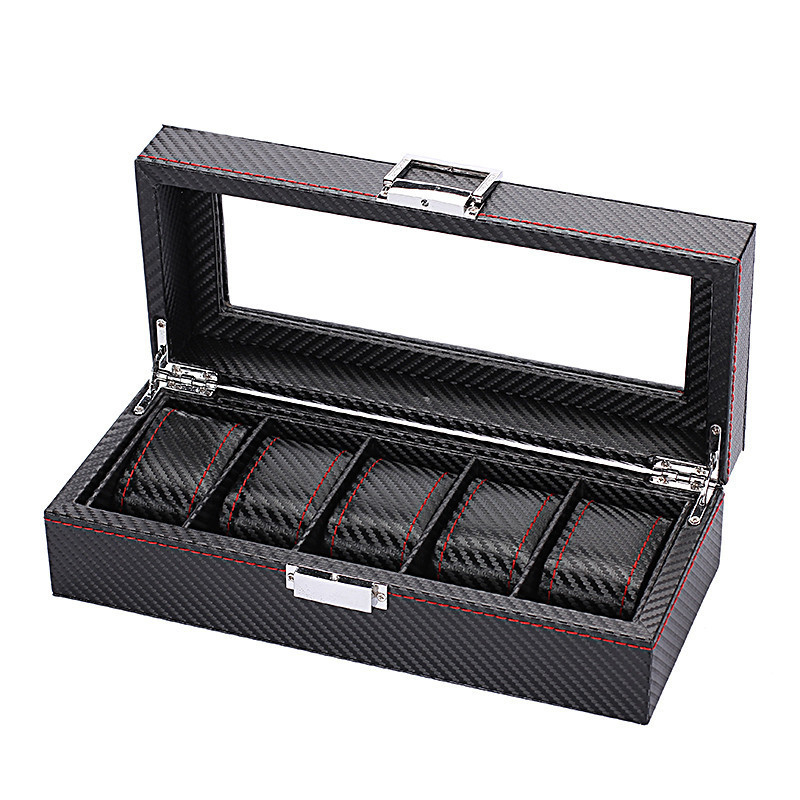 WellZone Fashion Style 5/6/10/ - огляд і ціна Watch Display Storage Box Carbon Fiber