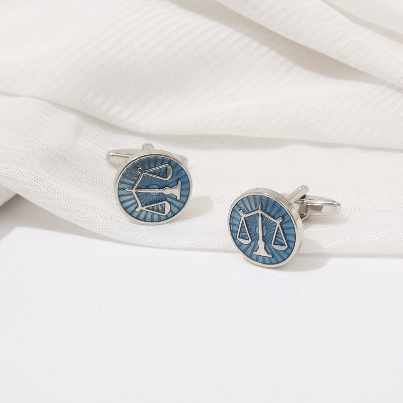 New Product Exquisite Round Bl - огляд і ціна Cufflinks Men Stainless Steel Luxury